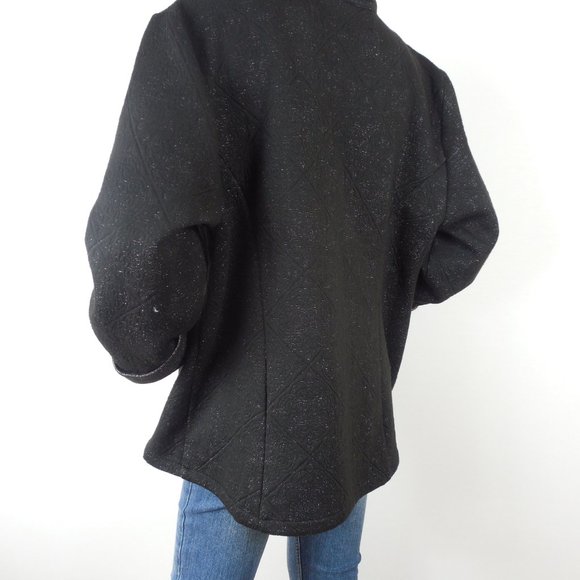CHICO'S XL Sz 3 Black Cardigan Jacket Stretch - Picture 7 of 10